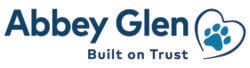 Abbey Glen logo with paw print heart